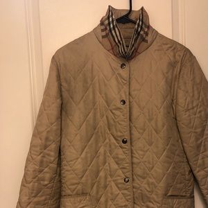 AUTHENTIC BURBERRY QUILTED SNAP FRONT JACKET